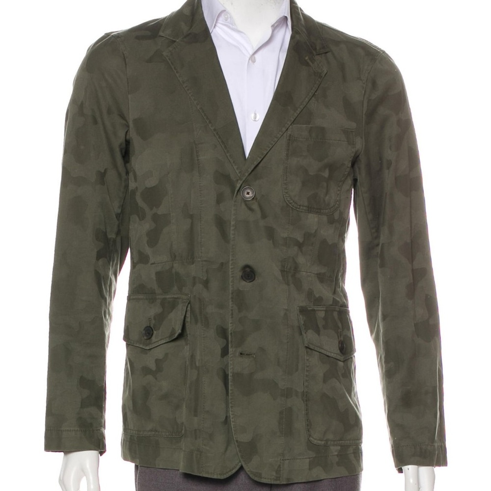 SOLD Michael Kors Camouflage Green Sports Coat Jacket M
